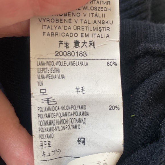 United Colors of Benetton, unique knit wool crop pants, black, 3/4 Vintage 90‘s - Picture 10 of 12